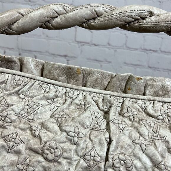 LOUIS VUITTON Monogram Olympe Nimbus PM 18x12 embossed leather EUC - Picture 8 of 17